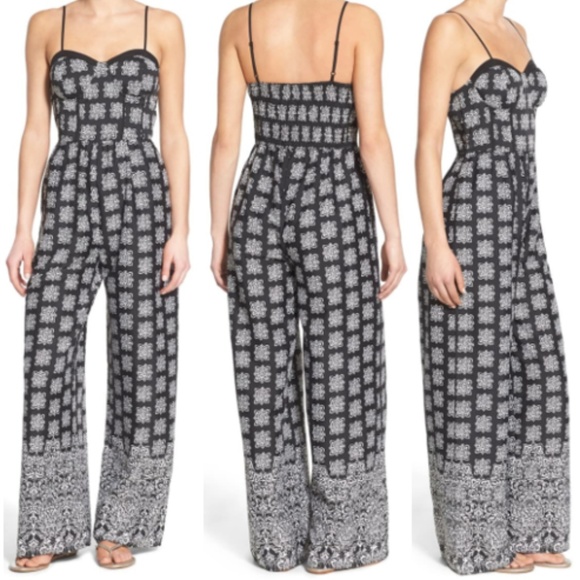 Band of Gypsies Striped Sweetheart Jumpsuit NWT - Picture 3 of 8